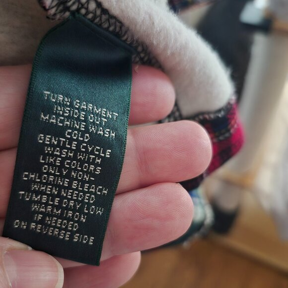 Plaid Ralph Lauren Sweater/Wrap (M) - Picture 6 of 6